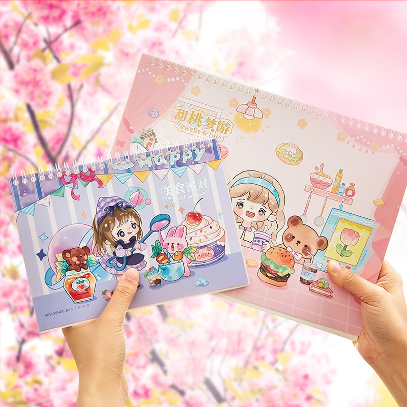 Core Stranger Χειρόγραφο Ημερολόγιο, εξώφυλλο από χαρτί, δέσιμο με κόλλα, χαρτί από ακατέργαστο πολτό ξύλου, 88 σελίδες, στυλ kawaii ιαπωνικό-κορεατικό