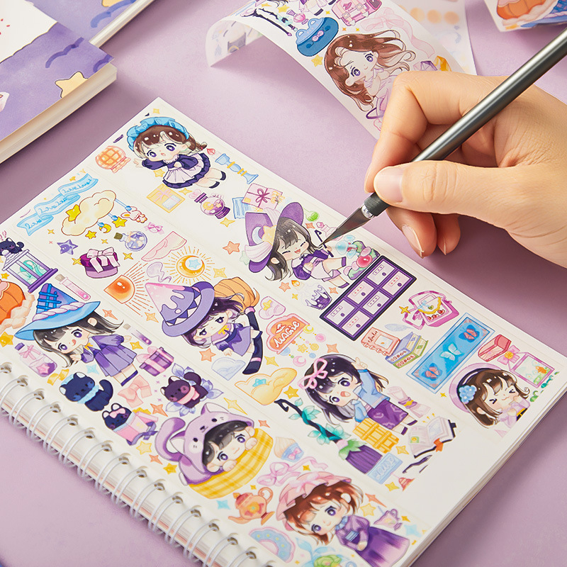 Core Stranger Χειρόγραφο Ημερολόγιο, εξώφυλλο από χαρτί, δέσιμο με κόλλα, χαρτί από ακατέργαστο πολτό ξύλου, 88 σελίδες, στυλ kawaii ιαπωνικό-κορεατικό