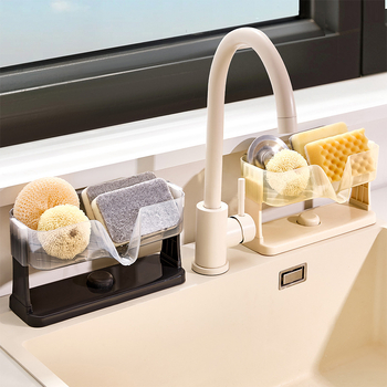 Raft drenaj bucătărie – pentru bureți și cârpe; mobil, fără montaj; ABS, dreptunghiular, pentru blat