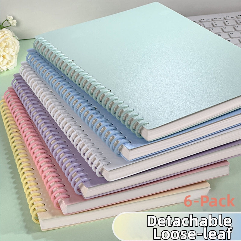 Σημειωματάριο με αποσπώμενα φύλλα και δέσιμο μπίντερ, μινιμαλιστικός σχεδιασμός, πάνω από 400 σελίδες, χαρτί: ακατέργαστη φυτική μάζα ξύλου