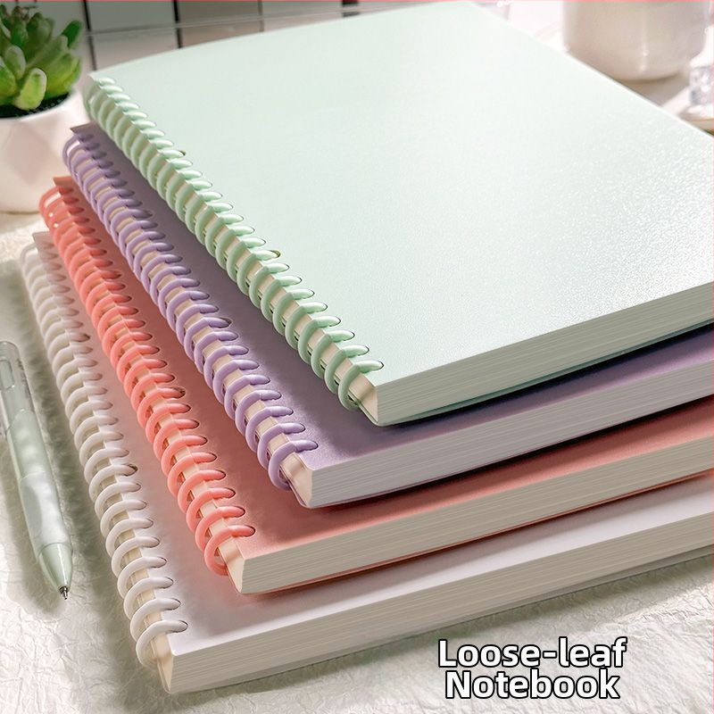 Σημειωματάριο με αποσπώμενα φύλλα και δέσιμο μπίντερ, μινιμαλιστικός σχεδιασμός, πάνω από 400 σελίδες, χαρτί: ακατέργαστη φυτική μάζα ξύλου