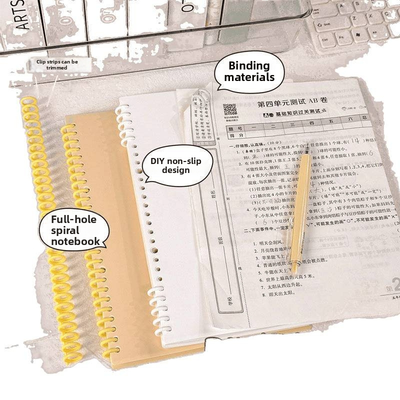 Σημειωματάριο με αποσπώμενα φύλλα και δέσιμο μπίντερ, μινιμαλιστικός σχεδιασμός, πάνω από 400 σελίδες, χαρτί: ακατέργαστη φυτική μάζα ξύλου