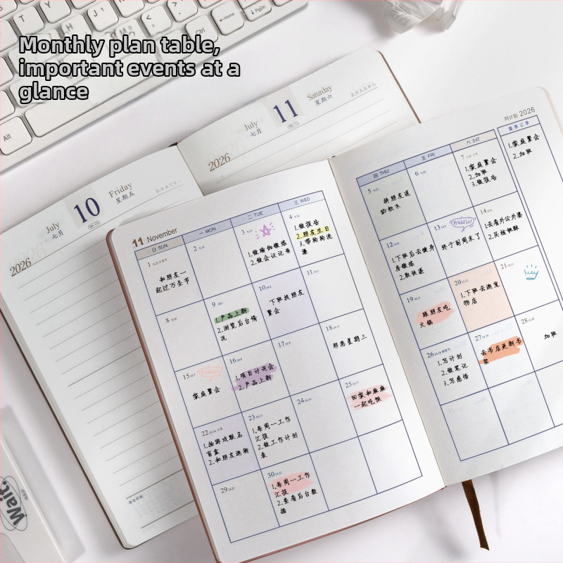 Σημειωματάριο – Ahgu, ραφή με κλωστή, Dowling χαρτί, 80 g (300–400 σελίδες)