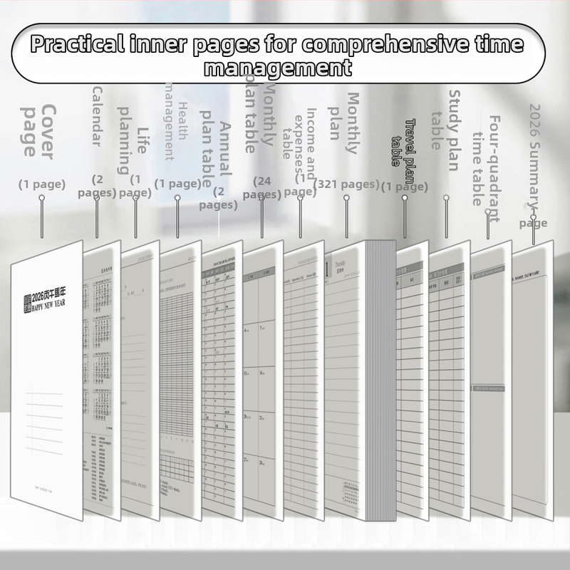 Σημειωματάριο – Ahgu, ραφή με κλωστή, Dowling χαρτί, 80 g (300–400 σελίδες)
