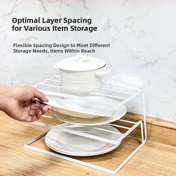 Raft pentru depozitare vase în dulapul de bucătărie, stil japonez, design stratificat cu drenaj, oțel carbon, multifuncțional, formă trapezoidală