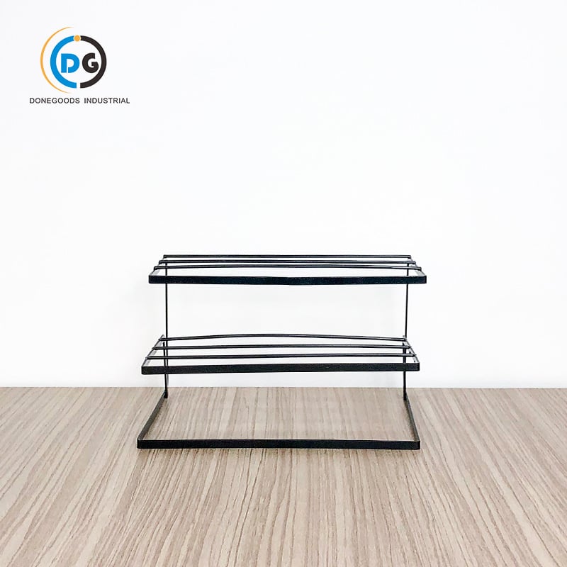 Raft pentru depozitare vase în dulapul de bucătărie, stil japonez, design stratificat cu drenaj, oțel carbon, multifuncțional, formă trapezoidală