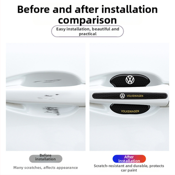 TPE proti kolízii pás pre rukoväť dverí auta s reflexným samolepiacim štítkom — Typ: Proti kolízii pás; Materiál: TPE; Model: Reflective Drop Adhesive Sticker; Použiteľné modely: Všeobecné