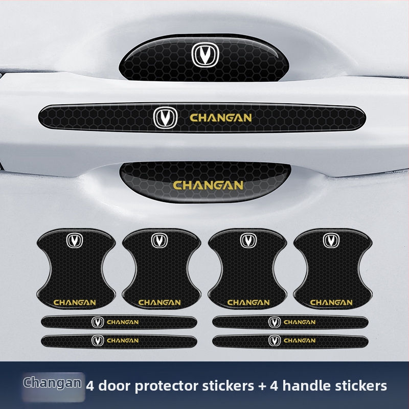 TPE proti kolízii pás pre rukoväť dverí auta s reflexným samolepiacim štítkom — Typ: Proti kolízii pás; Materiál: TPE; Model: Reflective Drop Adhesive Sticker; Použiteľné modely: Všeobecné