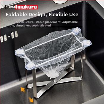 ABS sklopivi drenažni stalak za kuhinju s prostorom za ostatke i ugrađenim filtrom