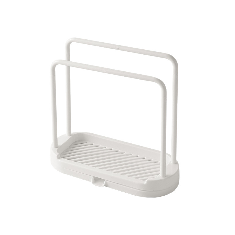 Raft de bucătărie pentru prosoape și lavete, fără montaj, din plastic, pentru perete