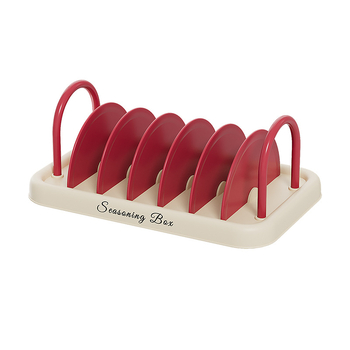 Raft plastic pentru condimente bucătărie cu tavă de scurgere — multifuncțional, mobil, fără montaj, organizator de blat