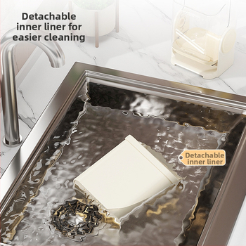 Suport de perete pentru bețișoare și tacâmuri, drenaj și rezistență la mucegai, material PET, Organizator multifuncțional de bucătărie