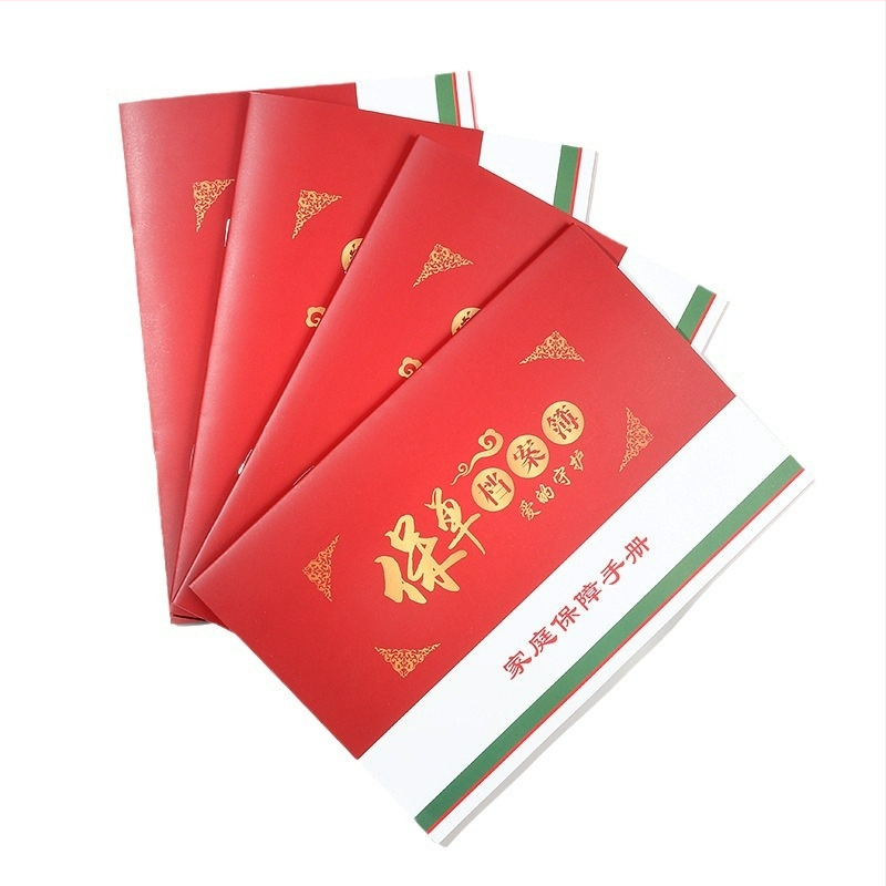 Priručnik o osiguranju za obitelj, uvezivanje Riding, omot papira s premazom, offset tekst papir, model Big Ben Security Card