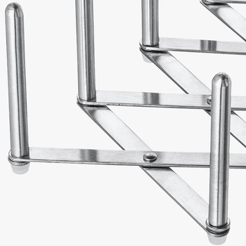 Raft de vase montat pe perete cu drenaj, pliabil, din oțel inoxidabil 304, fără montaj