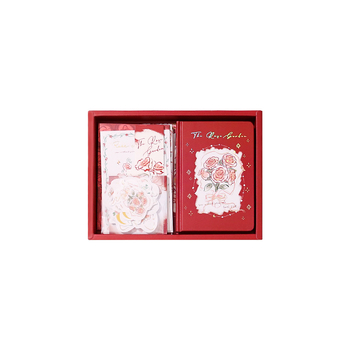 Σετ ημερολογίου με ρομαντικό ύφος, βιντάζ κουτί, δέσιμο χωρίς μεταλλικά στοιχεία, χαρτί 100 g/m², 100–200 σελίδες