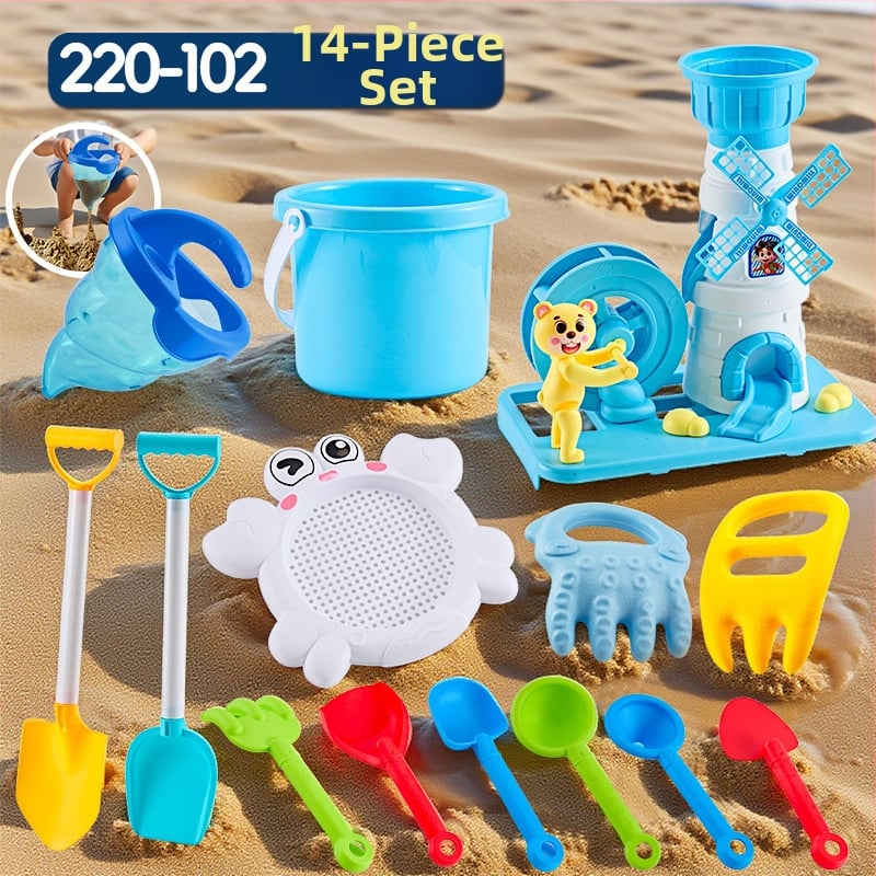 Σετ παιχνιδιών παραλίας με εργαλεία σκαψίματος στην άμμο και φτυάρια, από πλαστικό, για παιδιά 4–6 ετών, με δραστηριότητες νερού