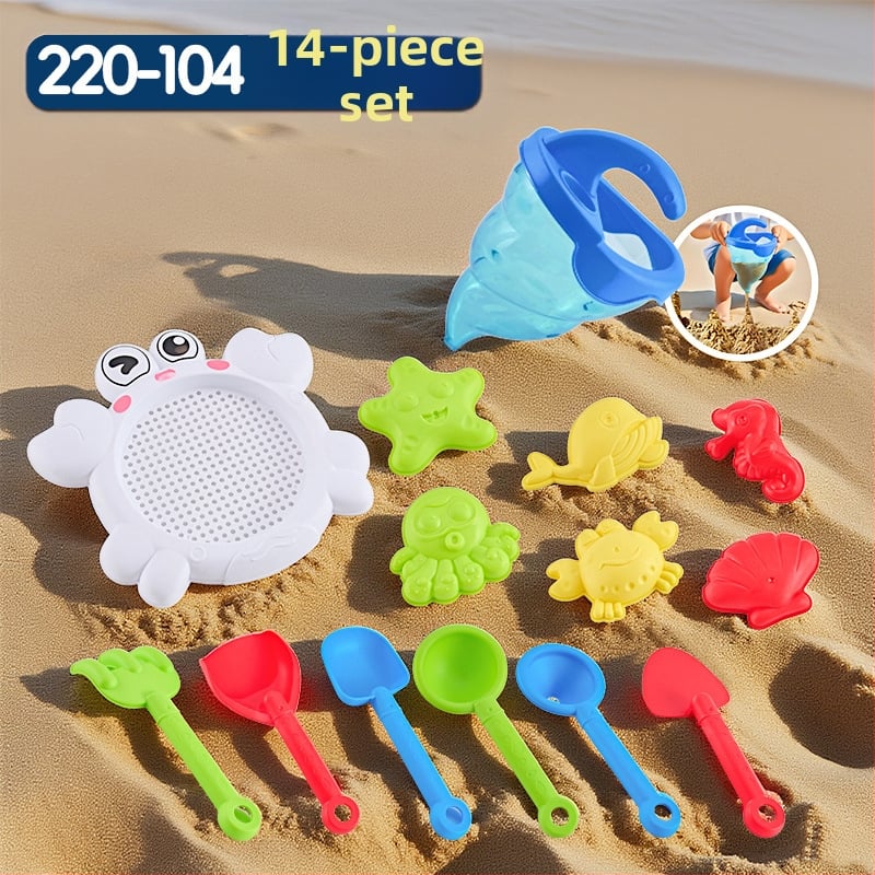 Σετ παιχνιδιών παραλίας με εργαλεία σκαψίματος στην άμμο και φτυάρια, από πλαστικό, για παιδιά 4–6 ετών, με δραστηριότητες νερού