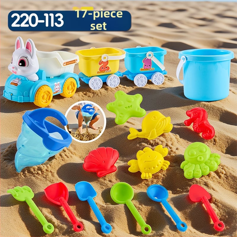 Σετ παιχνιδιών παραλίας με εργαλεία σκαψίματος στην άμμο και φτυάρια, από πλαστικό, για παιδιά 4–6 ετών, με δραστηριότητες νερού