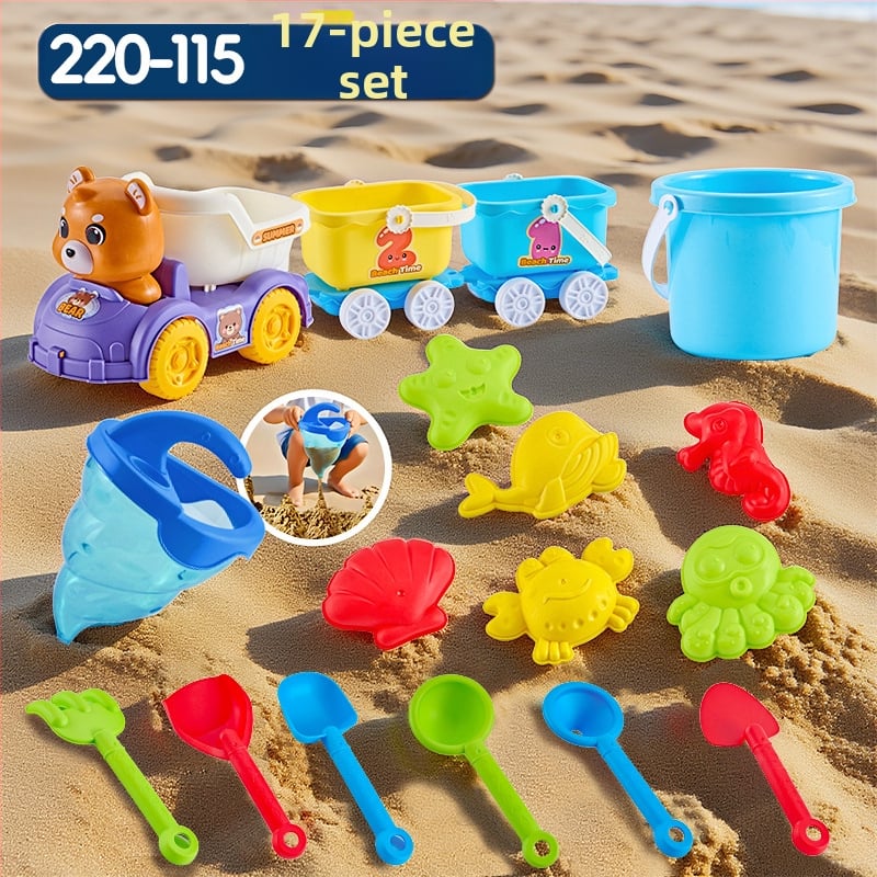 Σετ παιχνιδιών παραλίας με εργαλεία σκαψίματος στην άμμο και φτυάρια, από πλαστικό, για παιδιά 4–6 ετών, με δραστηριότητες νερού