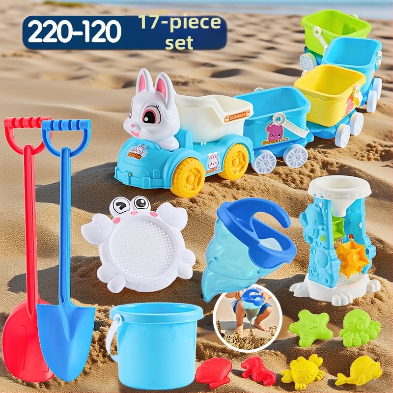 Σετ παιχνιδιών παραλίας με εργαλεία σκαψίματος στην άμμο και φτυάρια, από πλαστικό, για παιδιά 4–6 ετών, με δραστηριότητες νερού