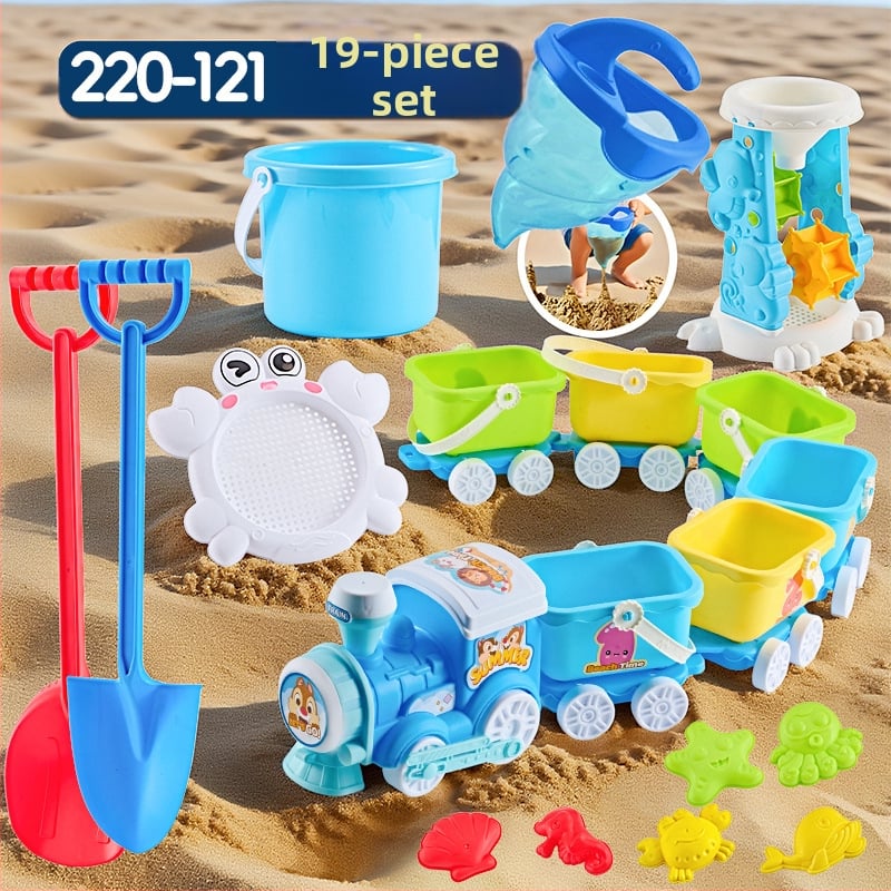 Σετ παιχνιδιών παραλίας με εργαλεία σκαψίματος στην άμμο και φτυάρια, από πλαστικό, για παιδιά 4–6 ετών, με δραστηριότητες νερού
