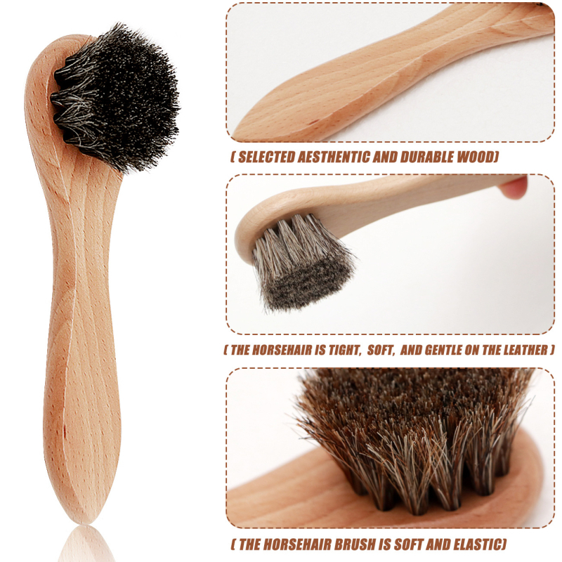 Βούρτσα παπουτσιών από τρίχες αλόγου, μάρκα WILLIAM WEIR/Williamville, για φροντίδα και απολύμανση, διαθεσιμότητα παραμετροποίησης επεξεργασίας, δυνατότητα ιδιωτικής ετικέτας, συσκευασία 100 τεμάχια