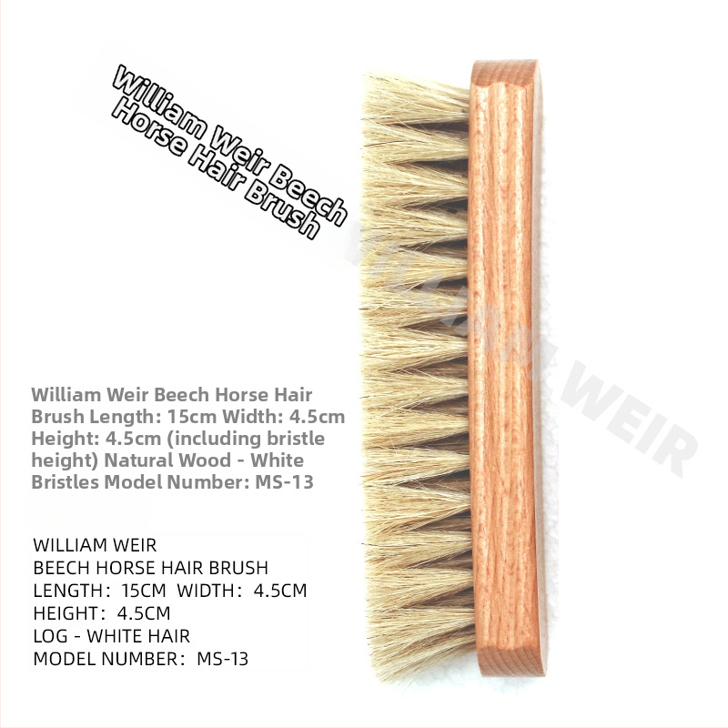 Βούρτσα παπουτσιών από τρίχες αλόγου, μάρκα WILLIAM WEIR/Williamville, για φροντίδα και απολύμανση, διαθεσιμότητα παραμετροποίησης επεξεργασίας, δυνατότητα ιδιωτικής ετικέτας, συσκευασία 100 τεμάχια