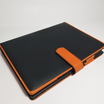 PU kožna bilježnica s labavim vezama i prilagođenim logotipom — Forest papir, 80 g/m², nehrđajući čelik dijelovi, model CD-B1915