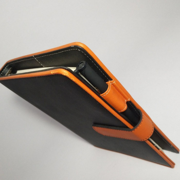 PU kožna bilježnica s labavim vezama i prilagođenim logotipom — Forest papir, 80 g/m², nehrđajući čelik dijelovi, model CD-B1915