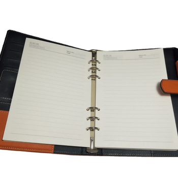 PU kožna bilježnica s labavim vezama i prilagođenim logotipom — Forest papir, 80 g/m², nehrđajući čelik dijelovi, model CD-B1915