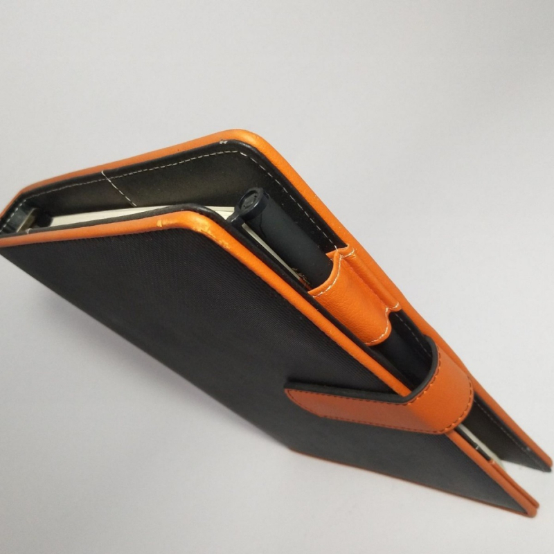 PU kožna bilježnica s labavim vezama i prilagođenim logotipom — Forest papir, 80 g/m², nehrđajući čelik dijelovi, model CD-B1915