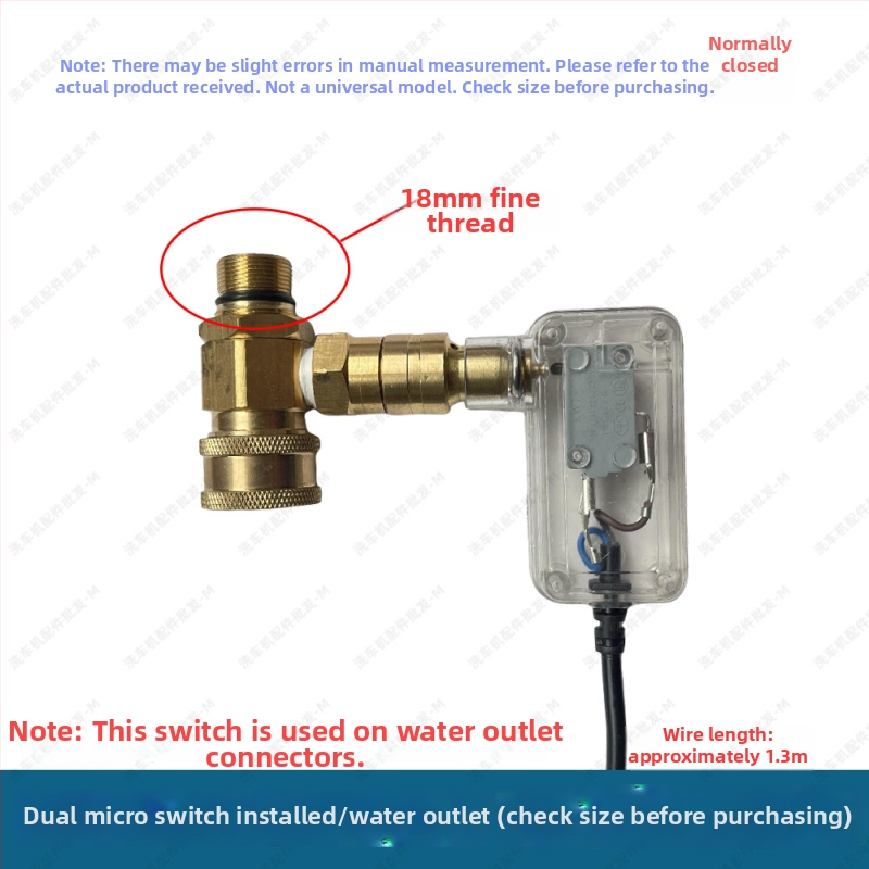 Sada spínačov pre pištolu na vysokotlaké čistenie auta so samostatným vypínačom a skrinkou mikrospínačov