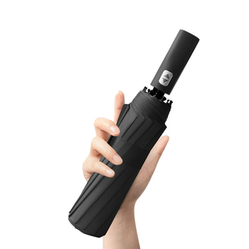 24‑ребра автоматичен сгъваем чадър за жени – рекламно чадър с лого, UV защита UPF 40+, 190T удароустойчива материя