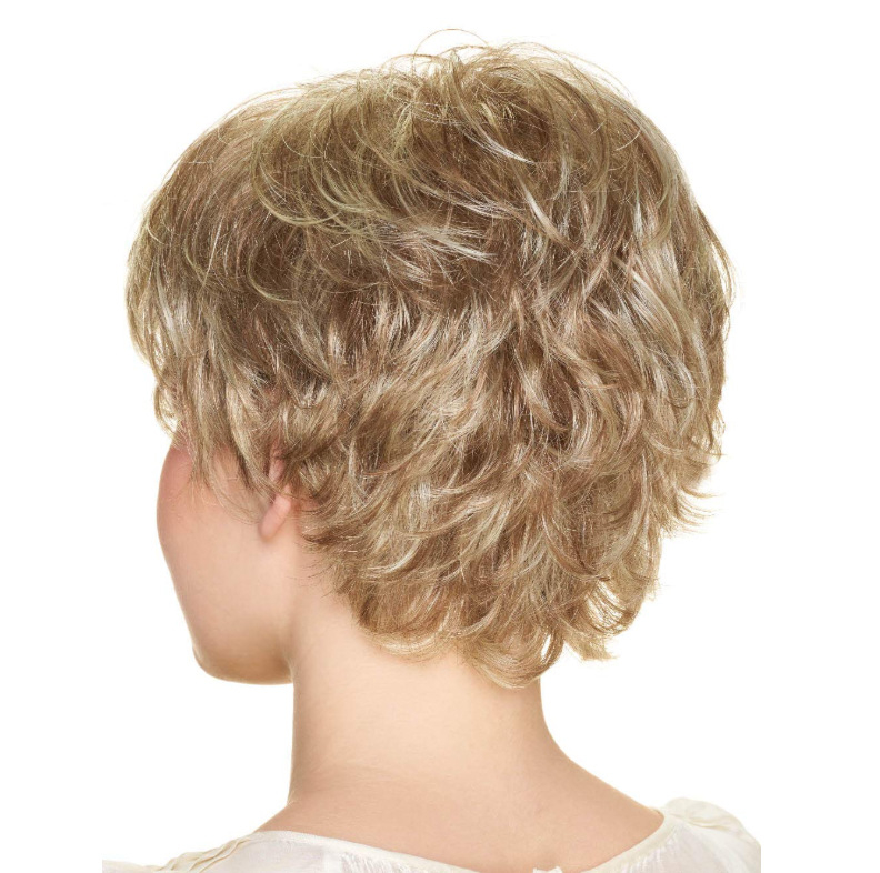 Rövid, egyenes paróka hosszú frufival, hőálló rostokból, modell wig-3723, festhető.
