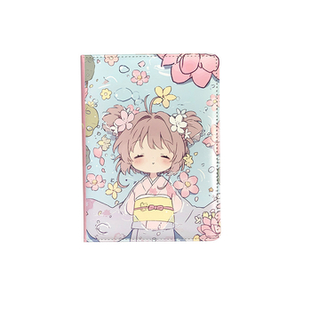 Caiet cu design inspirat de Sakura, legare cu ață, pagini din pulpă de lemn brut, 100–200 pagini, stil tânăr creativ