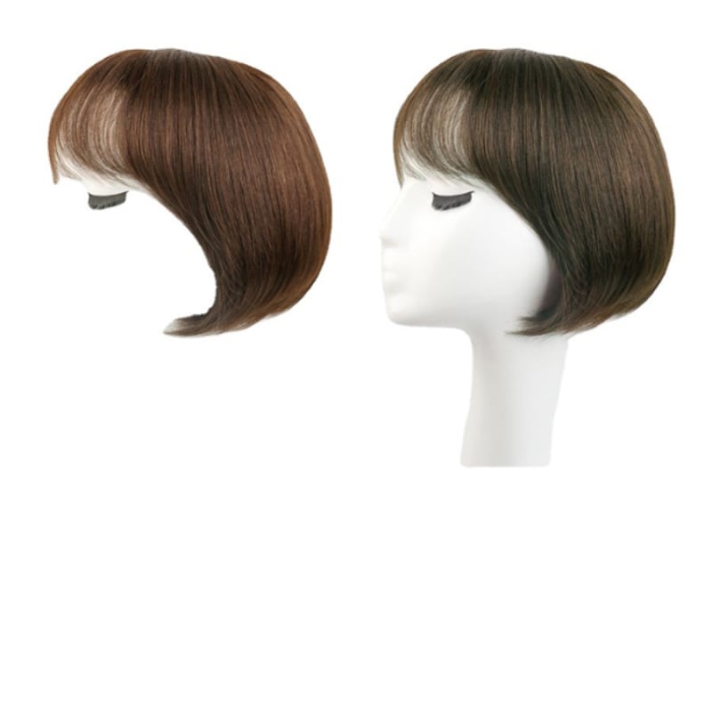 Perucă pentru femei, păr bob scurt, păr uman real, stil coreean, perucă completă pentru cap, bucle pufoase