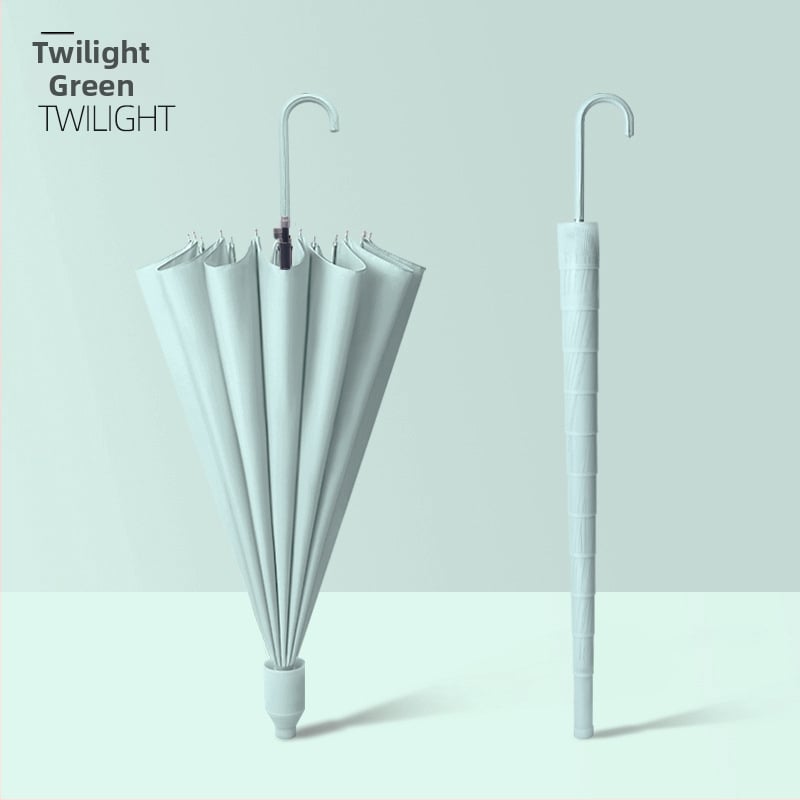 Чадър с дълга дръжка, 16 ребра, водоустойчив, автоматично отваряне, възможност за печат на лого