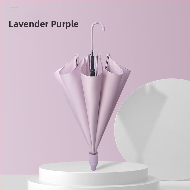 Чадър с дълга дръжка, 16 ребра, водоустойчив, автоматично отваряне, възможност за печат на лого