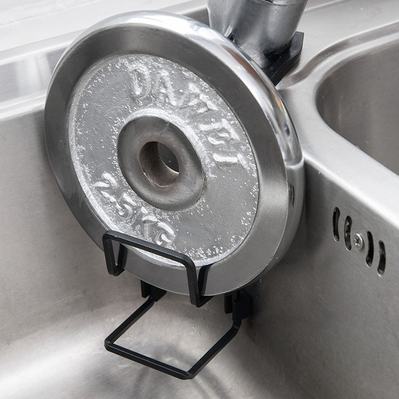 Raft dublu din sârmă de fier, pentru bureți și cârpe, montaj pe perete fără găuri, stil modern