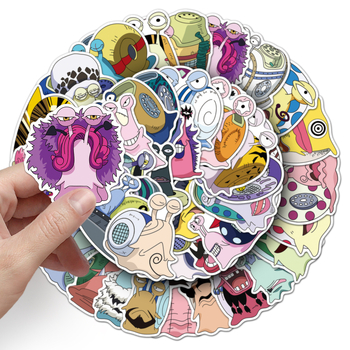 Set de etichete pentru laptop Poetry – 50 buc., Lipire: Da, Aprobarea IP: Nu, Stil: Lovable wind, Tipărire: Offset