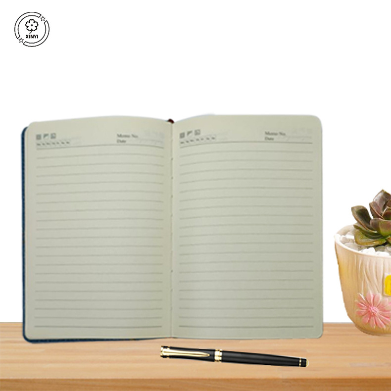 Caiet cu copertă din denim, legare cu copertă tare, hârtie Forest, 80 gsm, 50-100 pagini