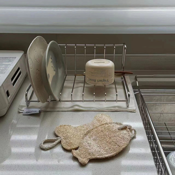 Szárítóállvány edényekhez – 304 rozsdamentes acél, modern minimalist konyhai tároló