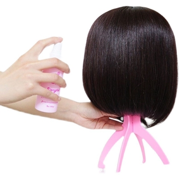 Perucă pentru întreaga cap pentru femei, bob scurt cu breton drept, fibră rezistentă la temperatură, model 108, nu este potrivită pentru vopsire cu căldură