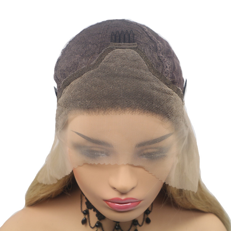 Par părt scurt drept cu dantelă frontală, fibre rezistente la căldură, poate fi vopsită la temperaturi înalte, breton drept înclinat (dantelă frontală, fibre rezistente la căldură, poate fi vopsită la temperaturi înalte, breton: drept și înclinat)