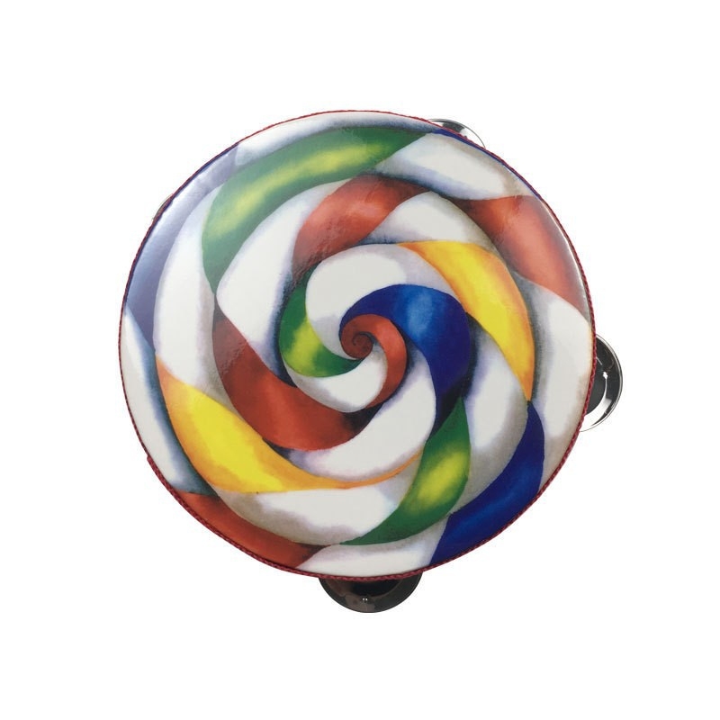 Orffov tamburin za djecu — drveno tijelo, 3C kategorija drvenih igračaka do 14 godina, prikladno za uzrast 4–6 godina, pakiranje: kutija s ilustracijama, kartonska kutija, jednostavna kutija, mrežasta torba