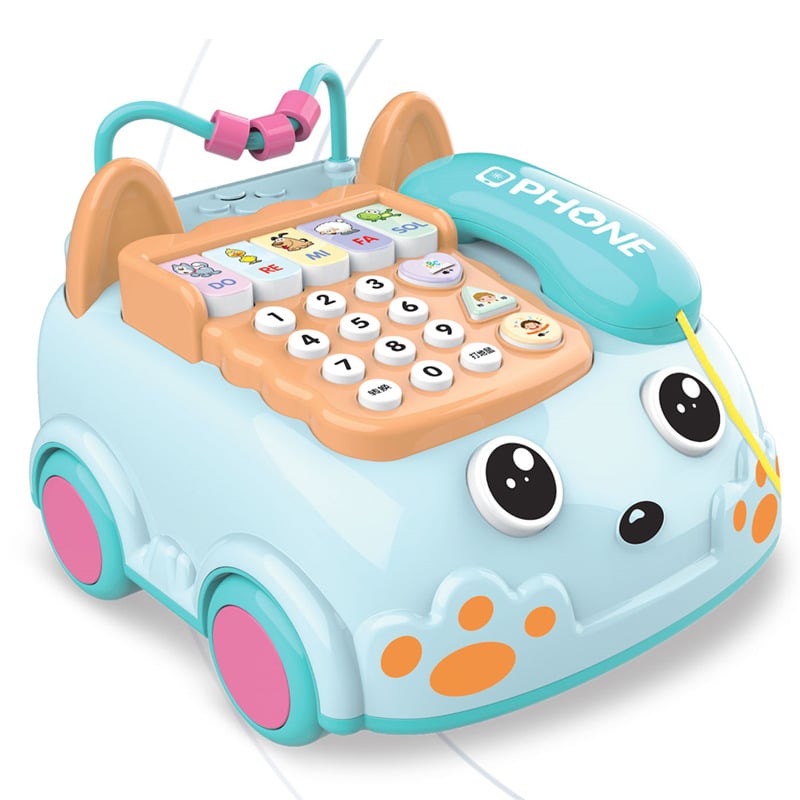 Ηλεκτρικό παιδικό τηλέφωνο-παιχνίδι με τηλεχειριστήριο, εγγραφή, μουσική και φωνητική αναπαραγωγή, ακουστοοπτική προβολή
