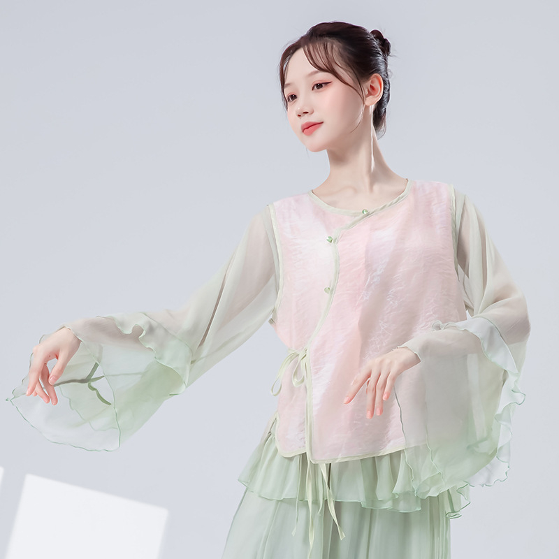 Dancer's Song ženski odjev za moderni ples – pamuk-polyester mješavina, 85% poliester, podstava od pamuka, za klasični ples