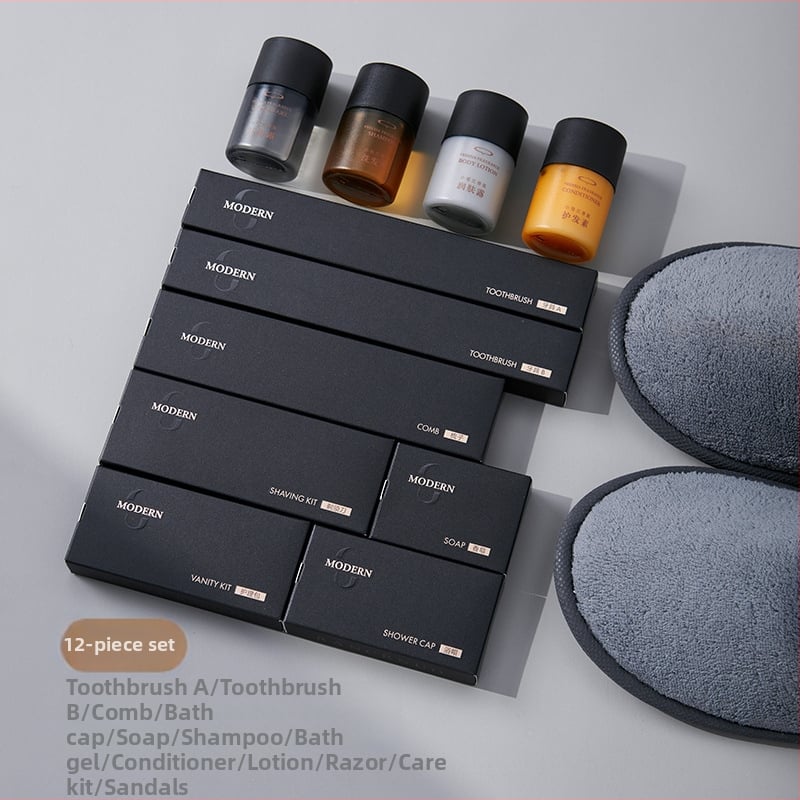 Комплект за еднократни хотелски принадлежности: четка за зъби с паста • Материал: пластмаса • Биоразградим: Да • Произход: Дзянсу • Опаковка: 1000 броя