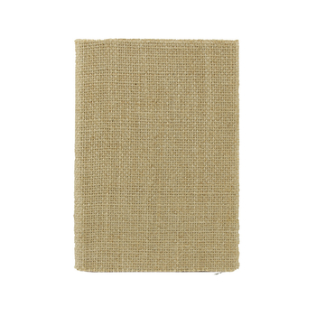 Bilježnica s platnom i lanom korom, šivani tvrdi uvez, prazne unutarnje stranice Kraft papira, 400 g/m², 100–200 stranica