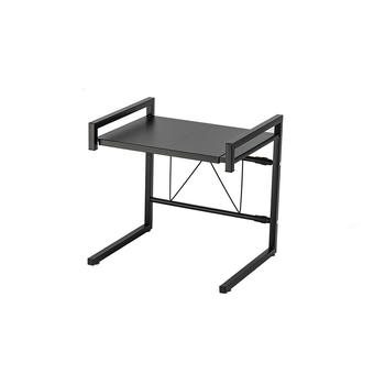 Kinyúló mikrohullámú sütő állvány asztali használatra, tároló rekesszel, acélkeret, karbonacél anyag, Qiao Yi, modell QYWBL-6531-BK/WH, stílus Modern egyszerűség